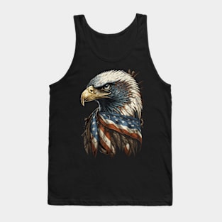 Patriotic Bald Eagle 4Th Of July Men Usa American Flag Tank Top